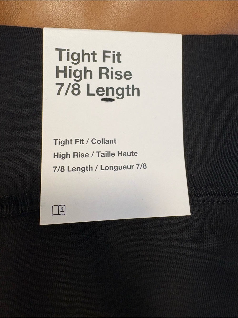 Nike Black Tight Fit High Rise 7/8 Performance Leggings - Picture 7 of 10